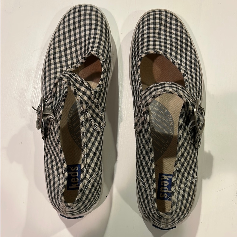 Keds Black and White Checkered Sneakers